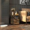 Slim Bedside Cabinet with Shelf