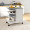 Kitchen Trolley with Wine Rack and Drawer