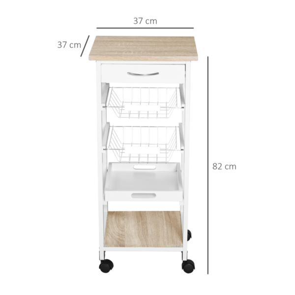 5-Tier Kitchen Storage Trolley