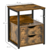 Slim Bedside Cabinet with Shelf