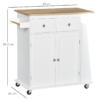Kitchen Island Trolley with Spice Rack