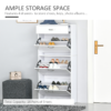 4-Drawer Flip Shoe Cabinet