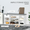Shoe Storage Bench with Cushion
