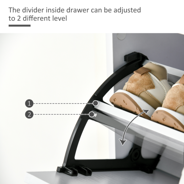 4-Drawer Flip Shoe Cabinet