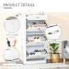 4-Drawer Flip Shoe Cabinet