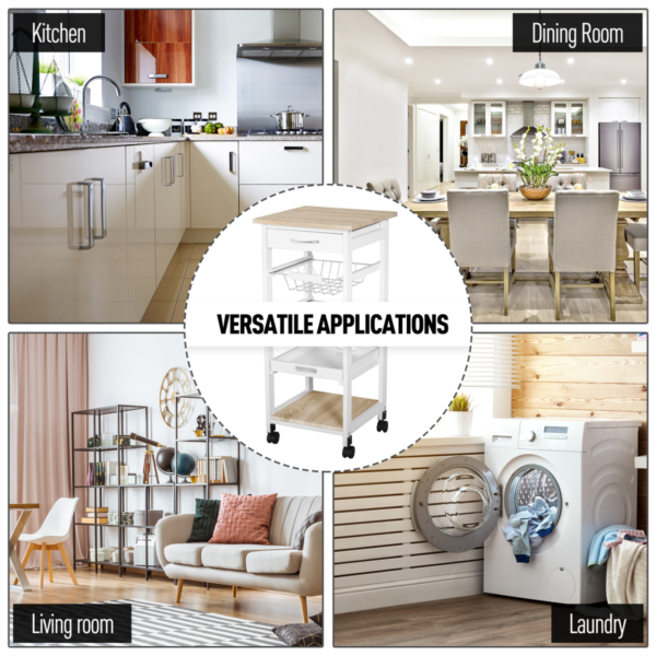 5-Tier Kitchen Storage Trolley