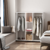 Wardrobe Cabinet with Dual Hanging Rails