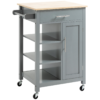 Kitchen Trolley with Cupboard and Drawer