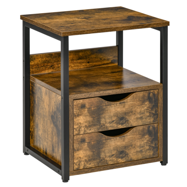 Slim Bedside Cabinet with Shelf