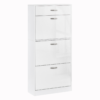 4-Drawer Flip Shoe Cabinet