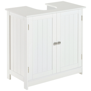 Under Sink Bathroom Cabinet with Pedestal Cut-Out