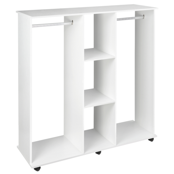 Wardrobe Cabinet with Dual Hanging Rails