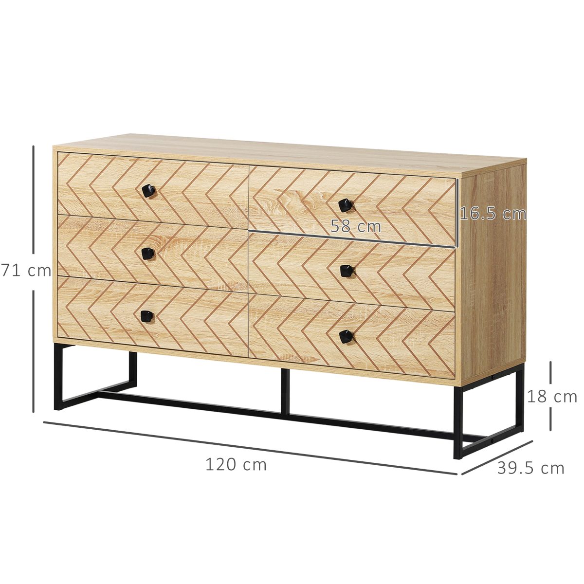 6 Drawer Storage Cabinet — additional product image