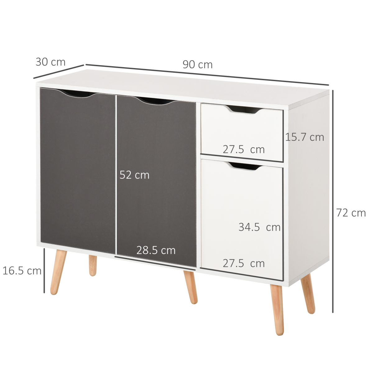 Storage Cabinet Sideboard with Drawer — additional product image