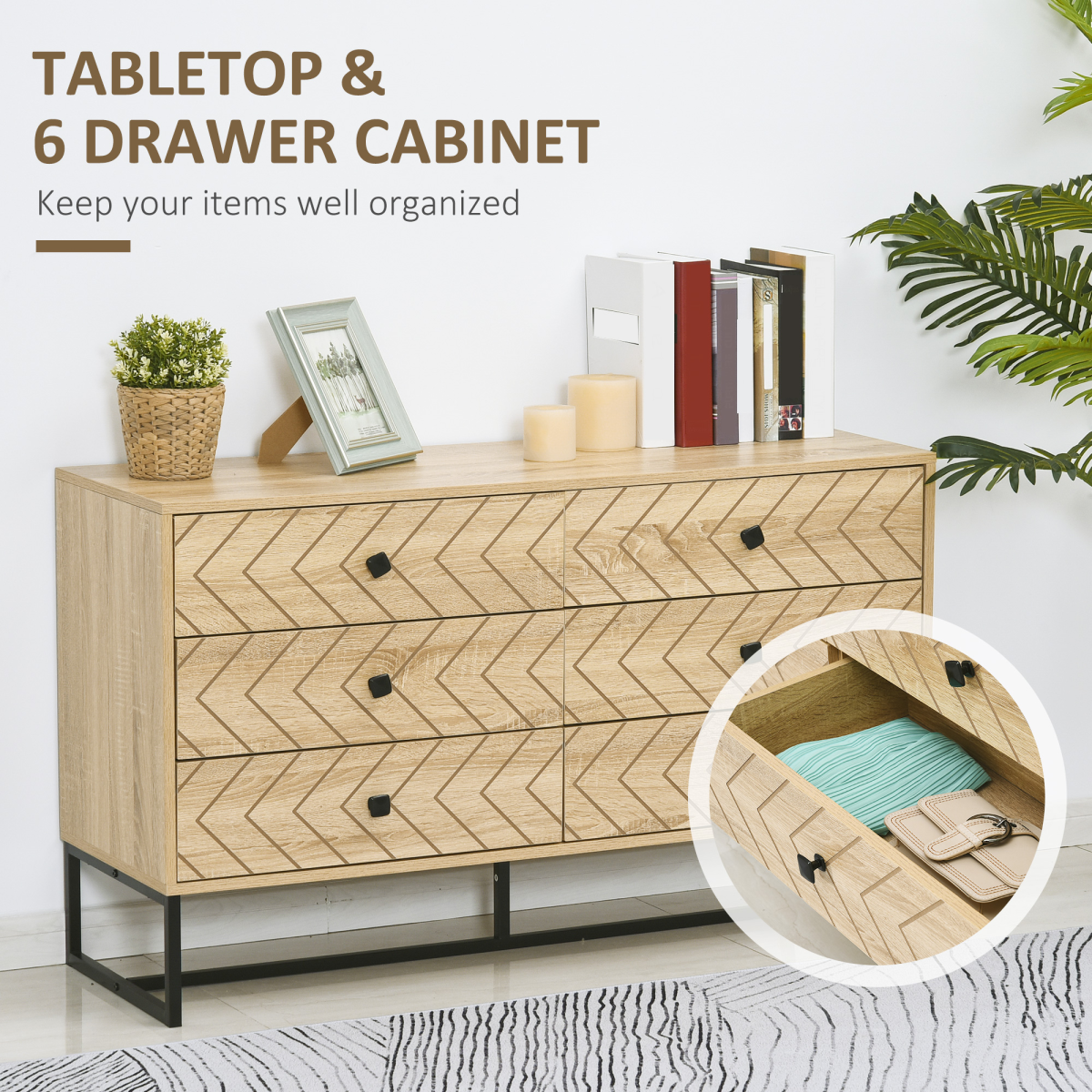 6 Drawer Storage Cabinet — additional product image