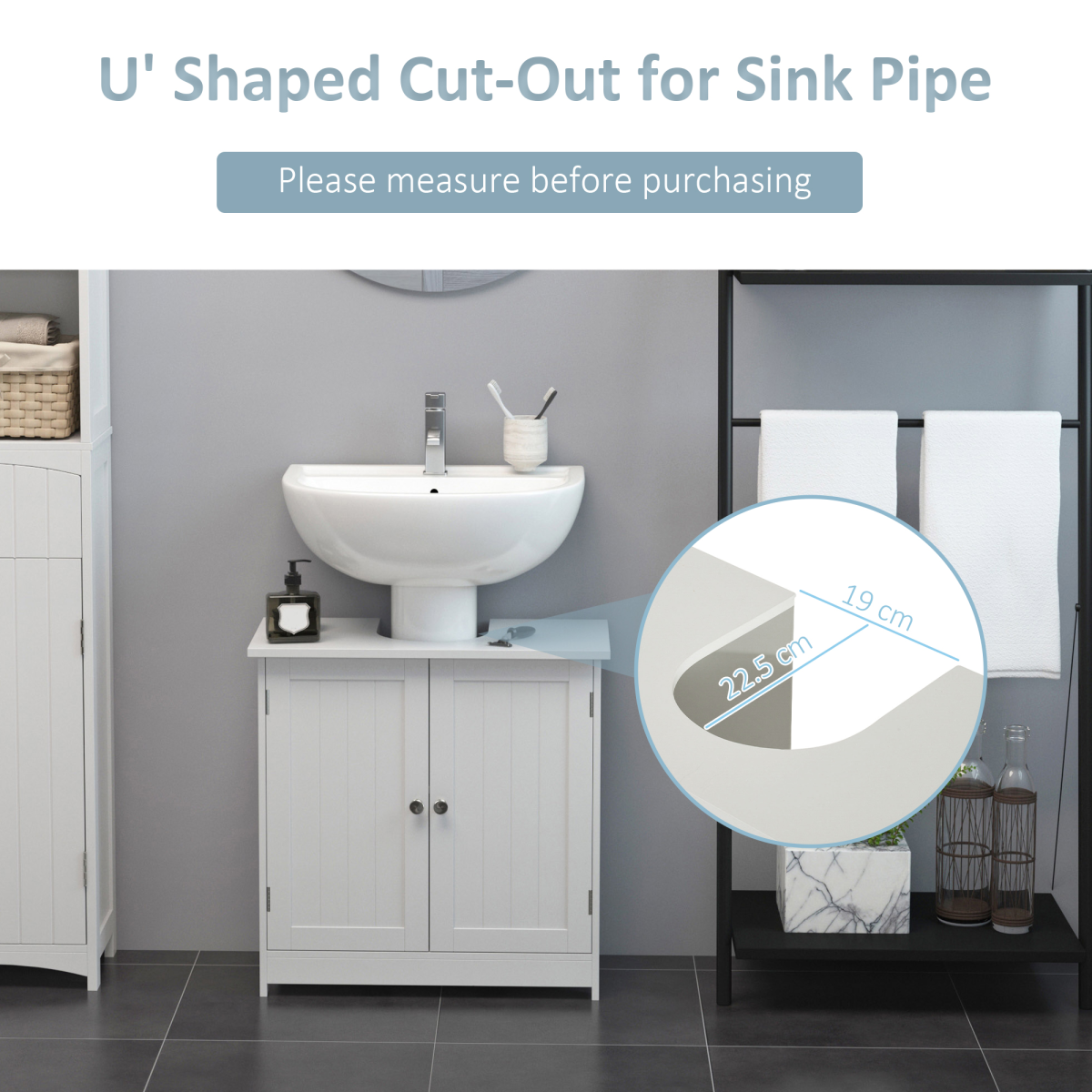 Pedestal Sink Cabinet — additional product image