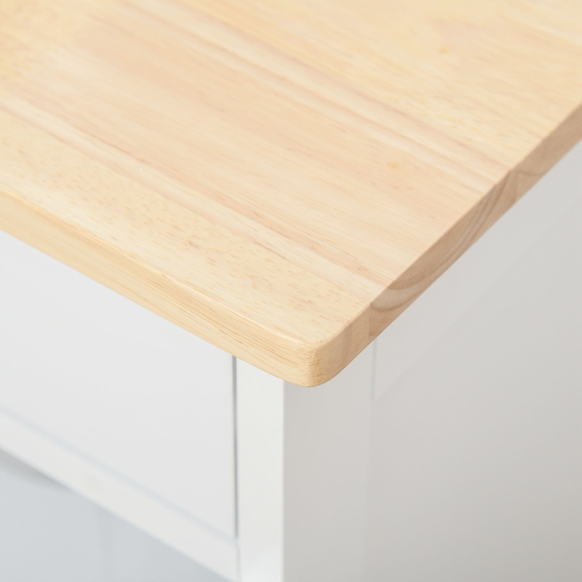 Kitchen Island Trolley with Bottle Rack — additional product image